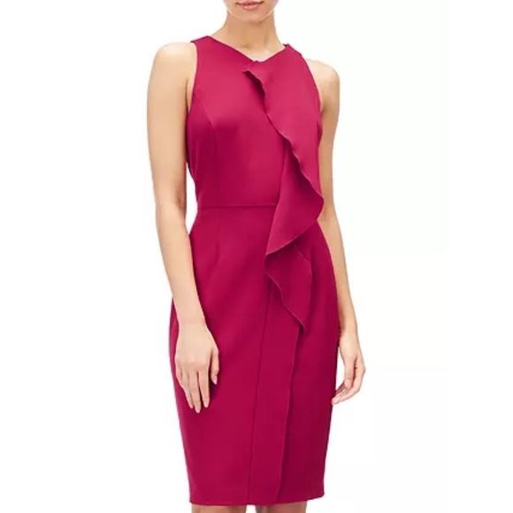 ADRIANNA PAPELL SHEATH DRESS SZ 6 - Picture 1 of 4